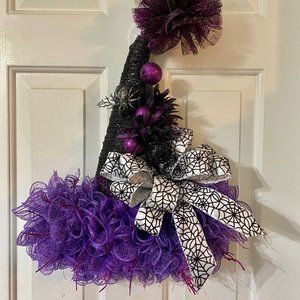 Purple Fancy Witch Hat for Halloween!